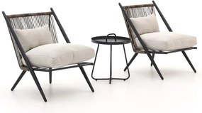 Intenso Brittoli/Pito ø 44cm lounge balkonset 3-delig