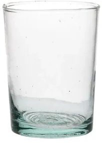 Glas, recht, gerecycled glas, handgeblazen, 230 ml