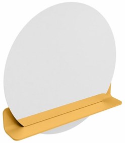 Mondiaz Spot spiegel rond Ø70cm met planchet ocher