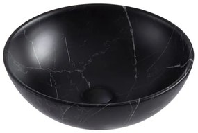 Sanigoods Marmora waskom zwart marmer look