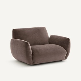 Fauteuil van linnen fluweel, SPOGANO