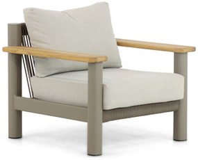 Stoel en Bank Loungeset 5 personen Aluminium/Rope Taupe  Santika Furniture Santika