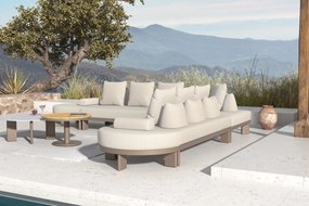 Loungeset tuin 6 personen Aluminium Taupe Santika Furniture Santika