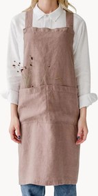 Handgemaakte linnen schort Ashes of Roses