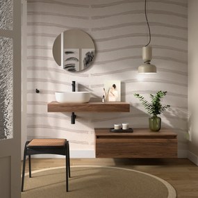 Muebles Hoyo wastafelblad 100cm walnoot
