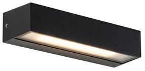 Moderne wandlamp zwart incl. LED IP65 - Steph