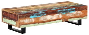 vidaXL Salontafel 120x50x30 cm massief gerecycled hout en staal
