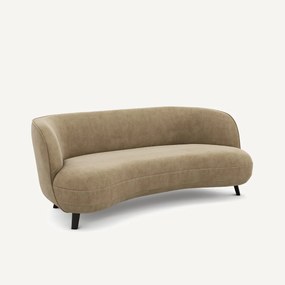 3-zitsbank, stonewashed fluweel, Rosebury, design E. Gallina