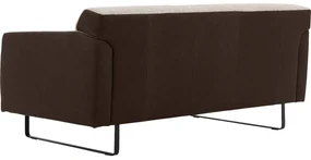Goossens Excellent Bank Montreal bruin, leer, 2-zits, modern design