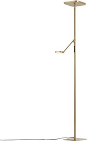 Moderne vloerlamp messing incl. LED dimbaar - Divana