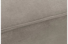 Goossens Hoekbank Hercules grijs, microvezel, 3-zits, modern design met ligelement rechts