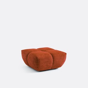 Poef, jaguar stof, L83 cm, Nuria