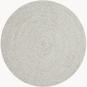 Rond in- & outdoor laagpolig vloerkleed Trenzado
