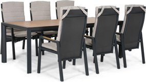 Tuinset 6 personen  Aluminium Grijs Lifestyle Garden Furniture Vivaro/Allungo