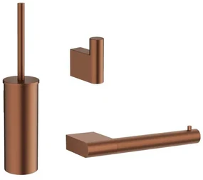 Crosswater MPRO toiletset - toiletborstelhouder - handdoekhaak - wcrolhouder - geborsteld brons SW928145 / SW928214 / SW928042