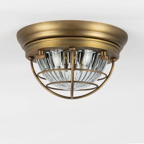 Bellamy Plafond- en Wandlamp Antiek Messing