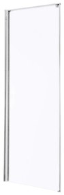 Kerra Long douche zijwand voor douchedeur chroom 80cm