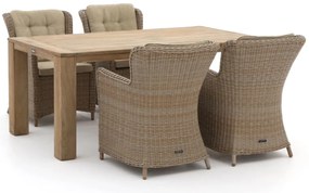Diningset Intenso | 4 personen | Tuinset wicker (vlechtwerk) | 5-delig | Kees Smit Tuinmeubelen