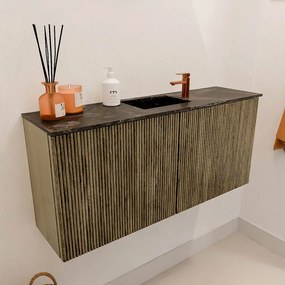 Mondiaz Joya DLux 90cm toiletmeubel dusk met wastafel faye midden 1 kraangat lava
