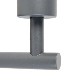 Moderne wandlamp antraciet 1-lichts met schakelaar - Combi Modern E27 rond Binnenverlichting Lamp