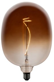 Set van 5 E27 dimbare LED lampen G170 bruin 4,9W 130 lm 1800K