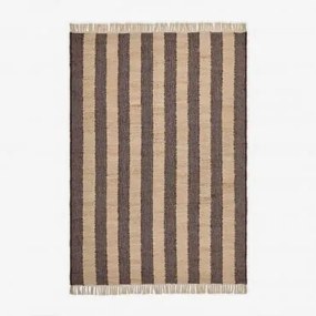 Rechthoekig Vloerkleed Van Jute En Katoen Serilda Bruin – Koffie & 160 X 230 Cm - Sklum