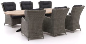 Intenso Milano/ROUGH-Y Ellips 280cm dining tuinset 7-delig