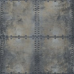 Noordwand Urban Friends & Coffee Behang betonblokken grijs en zwart