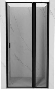 Mexen Mist openslaande douchedeur rechts 90 cm, zwart frame, zwart - 8A4-090-000-70-70-P