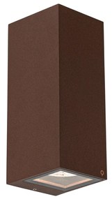 Industriële wandlamp roestbruin 2-lichts AR70 IP54 - Baleno