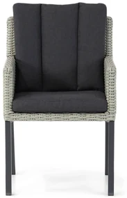 Tuinset 4 personen 155 cm Wicker Grijs Garden Collections Oxbow/Young