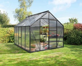 Vitavia Meridian 1 serre - 8,3m² - met 4 mm polycarbonaat - Zwart