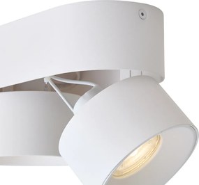 Moderne opbouwspot wit GU10 50mm 2-lichts kantelbaar - Echo