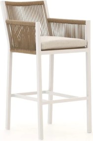 Barkruk tuin | Manifesto  Rivola | Rope (touw) | Wit | Tuinstoel | Kees Smit Tuinmeubelen