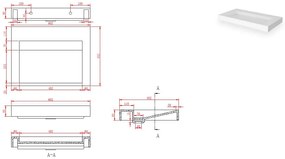 SSI Design Stretto Solid Surface Wastafel 60x45.5cm