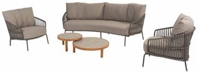 4 Seasons Outdoor Capalbio loungestoel terre  Loungestoel    bruin weerbestendig