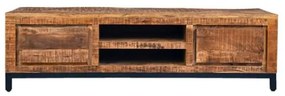Label51 Tv-meubel Ghent Mangohout 160 cm - Hout - Metaal - Label51 - Industrieel & robuust