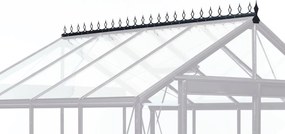 ACD nokversiering in aluminium voor een serre met 6 ruiten