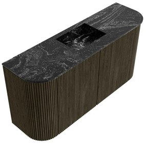 Mondiaz Joya DLux 85cm toiletmeubel ronding links/rechts shadow met wastafel faye midden 1 kraangat lava
