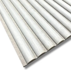 Suede Paneel AKU Off White 260x60x2.1cm - 260 cm x 60 cm x 2 cm | 15 kg | Paneli akoestische wandpanelen - AKU Wandpanelen