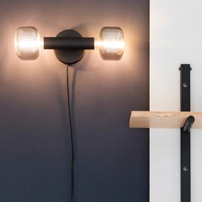 Zuiver Hawk Design Wandlamp Mat Zwart