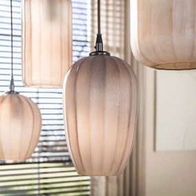 Hanglamp Met Bruin Frosted Glas Klein