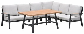 Garden Impressions Lissabon lounge dining set 5-delig R - valley sand