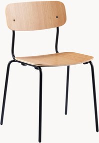 Handgemaakte houten eetstoel Holmen