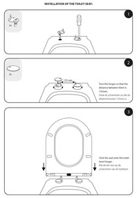 Differnz wand toilet rimless/zitting mat wit