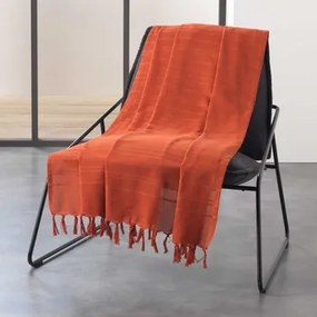 Plaids, deken Oranje Douceur d intérieur  LILIA