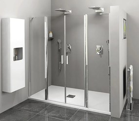 Polysan Zoom Line pendeldeur 180cm chroom