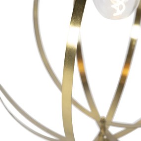 Vintage hanglamp messing draaibaar - Rings