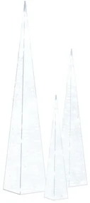 vidaXL Lichtkegelset decoratief LED 30/45/60 cm acryl koudwit
