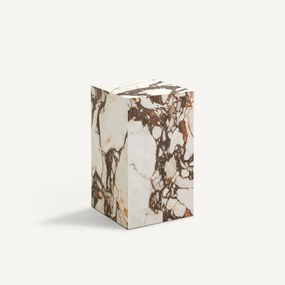 Bijzettafel van keramiek met marmereffect, ALCANA